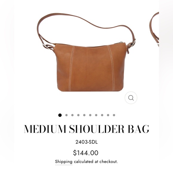 Piel Leather Medium Shoulder Purse – Saddle Brown – Made in Colombia - Picture 6 of 6